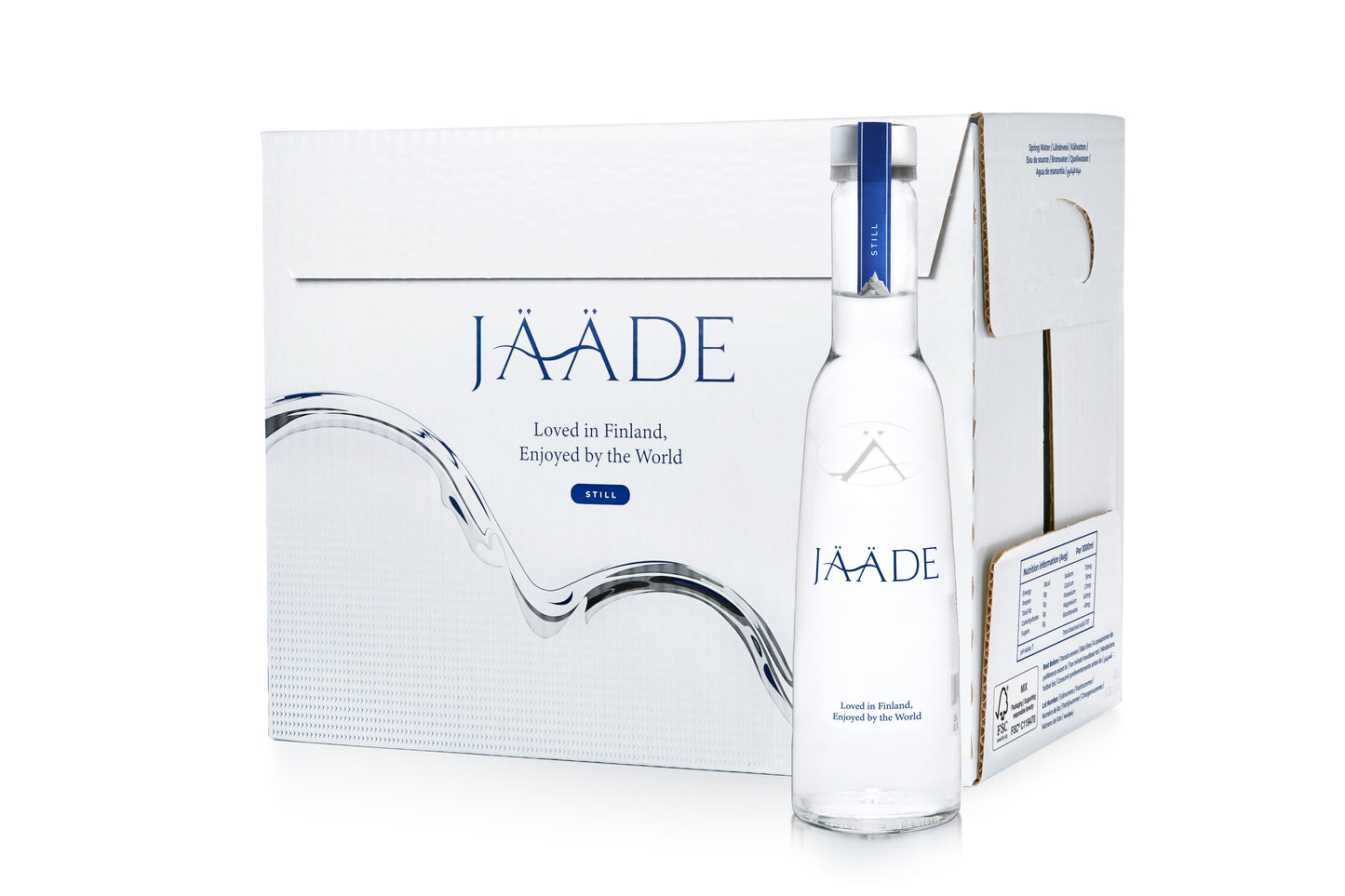 Jääde Natural Spring Water - 15 Glass Bottles x 330ml (Case)